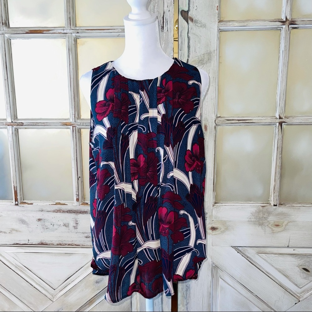 PHILOSOPHY floral sleeveless top size s